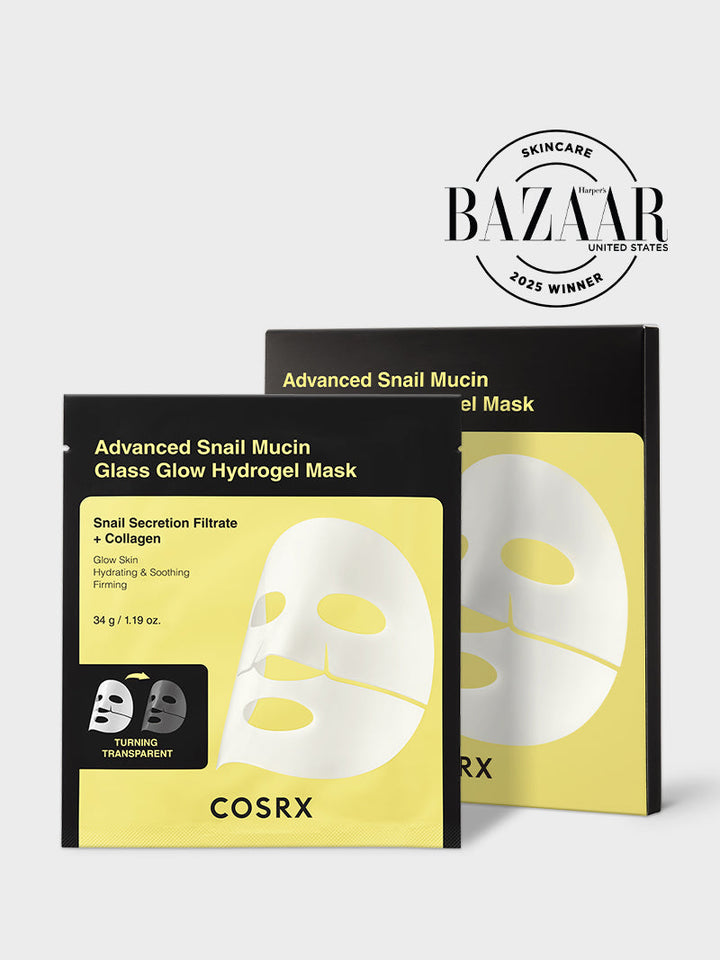 Advanced Snail Mucin Glass Glow Hydrogel Mask A1